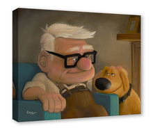 Load image into Gallery viewer, "Good Boy Dug" by Rob Kaz | Premiere Treasure on Canvas