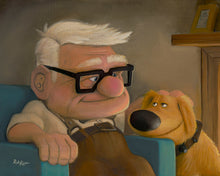 Load image into Gallery viewer, "Good Boy Dug" by Rob Kaz | Premiere Treasure on Canvas