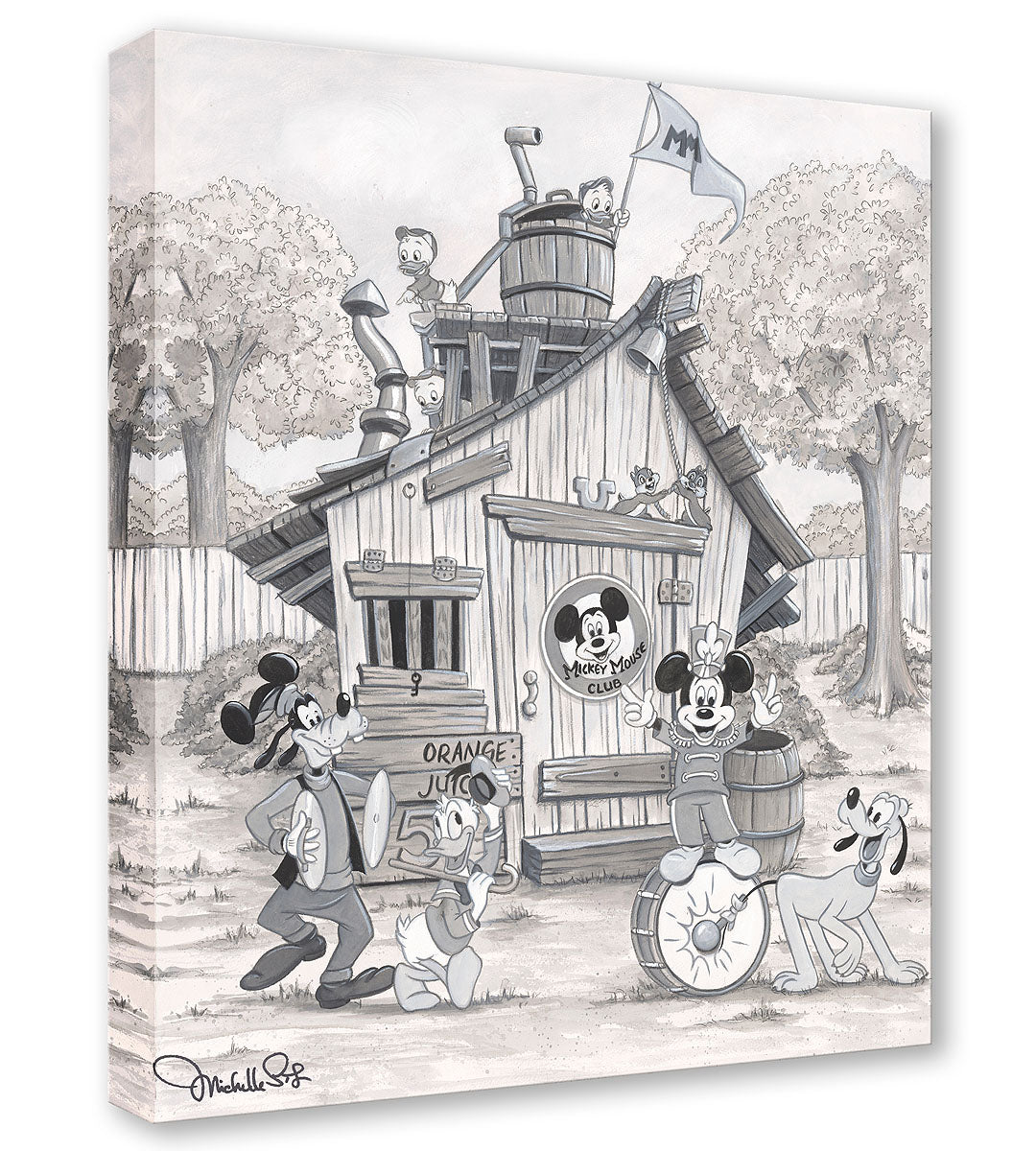 Disney Fine Art Michelle St.Laurent ミッキー Mickey Mouse Clubhouse