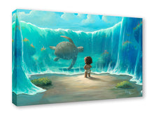 Load image into Gallery viewer, "Moana's New Friend" by Rob Kaz | Premiere Treasure on Canvas