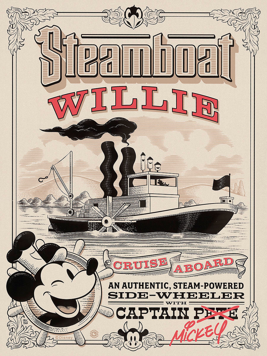 Disney ディズニー セル画 Fab 5 Steamboat Willie Disney ディズニー セル画 Fab 5 Steamboat Willie Fab Five