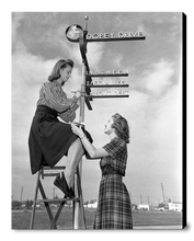Load image into Gallery viewer, "Dopey Drive Sign Painters" from Disney Photo Archives