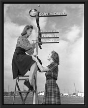 Load image into Gallery viewer, "Dopey Drive Sign Painters" from Disney Photo Archives