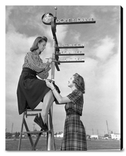 Load image into Gallery viewer, "Dopey Drive Sign Painters" from Disney Photo Archives