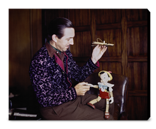 Load image into Gallery viewer, "Walt & Pinocchio Puppet" from Disney Photo Archives