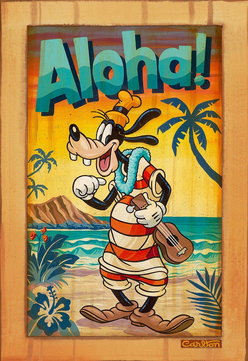 Disney Fine Art ミッキー Aloha 138/195；655-2 Disney Fine Art