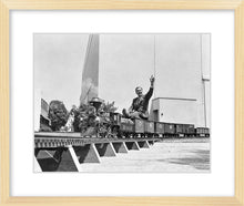 Load image into Gallery viewer, "Walt on Miniature Train" from Disney Photo Archives