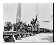 Load image into Gallery viewer, "Walt on Miniature Train" from Disney Photo Archives