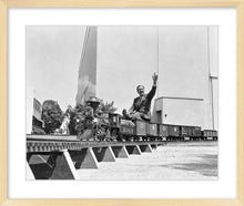 Load image into Gallery viewer, "Walt on Miniature Train" from Disney Photo Archives