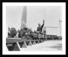 Load image into Gallery viewer, "Walt on Miniature Train" from Disney Photo Archives