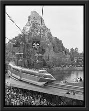 Load image into Gallery viewer, "Disneyland Matterhorn, Skyway, Monorail & Submarines" from Disney Photo Archives