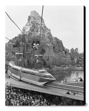 Load image into Gallery viewer, "Disneyland Matterhorn, Skyway, Monorail & Submarines" from Disney Photo Archives