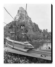 Load image into Gallery viewer, "Disneyland Matterhorn, Skyway, Monorail & Submarines" from Disney Photo Archives