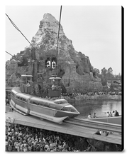Load image into Gallery viewer, "Disneyland Matterhorn, Skyway, Monorail & Submarines" from Disney Photo Archives