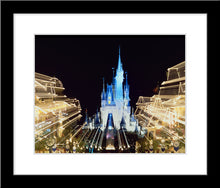 Load image into Gallery viewer, "Walt Disney World, Cinderella Castle and Main Street Lights" from Disney Photo Archives