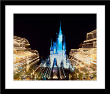 Load image into Gallery viewer, "Walt Disney World, Cinderella Castle and Main Street Lights" from Disney Photo Archives