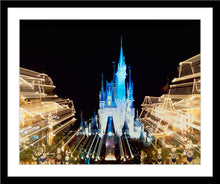 Load image into Gallery viewer, "Walt Disney World, Cinderella Castle and Main Street Lights" from Disney Photo Archives