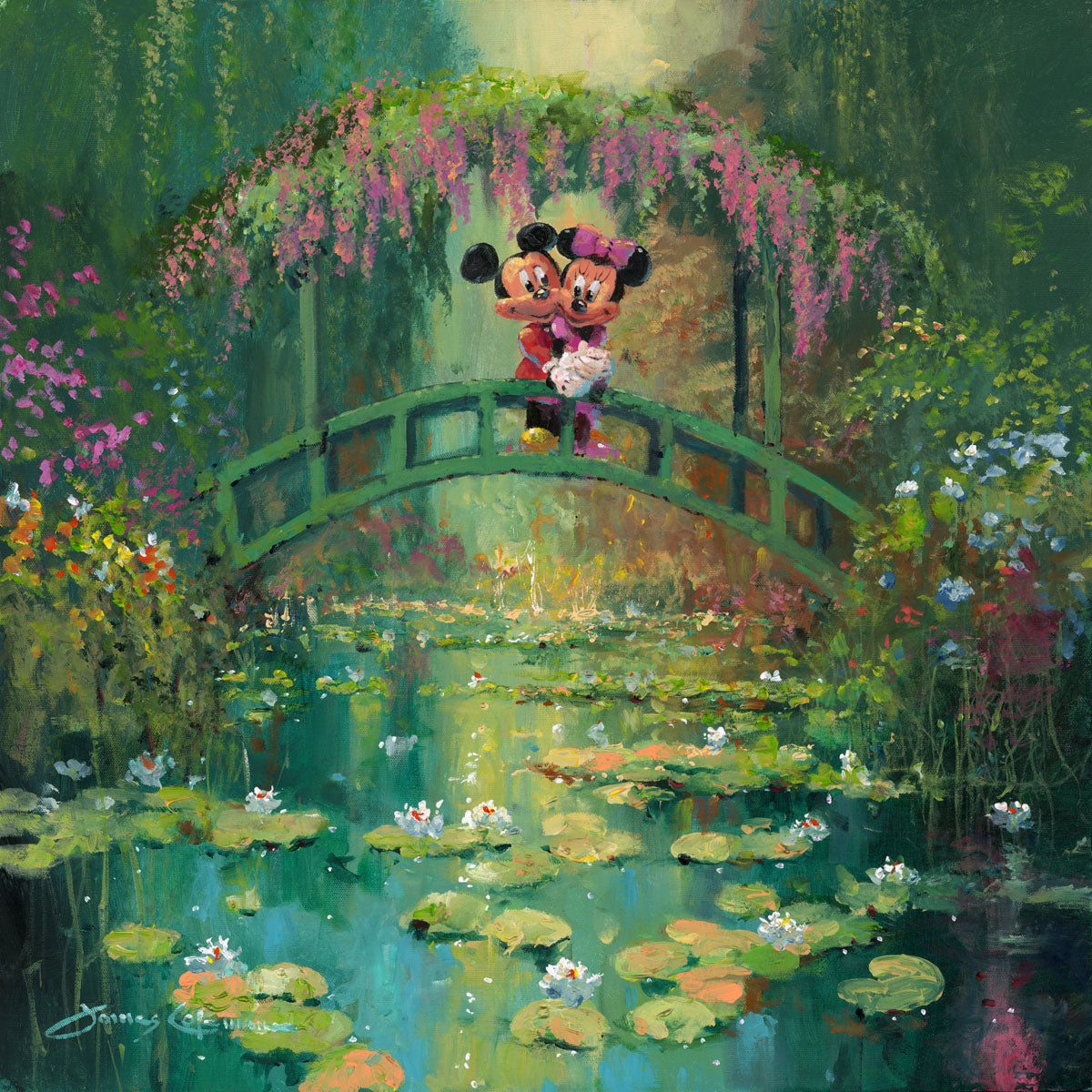 Mickey And Minnie at Giverny