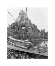 Load image into Gallery viewer, "Disneyland Matterhorn, Skyway, Monorail & Submarines" from Disney Photo Archives