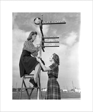 Load image into Gallery viewer, "Dopey Drive Sign Painters" from Disney Photo Archives