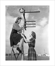Load image into Gallery viewer, "Dopey Drive Sign Painters" from Disney Photo Archives
