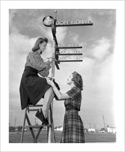 Load image into Gallery viewer, "Dopey Drive Sign Painters" from Disney Photo Archives