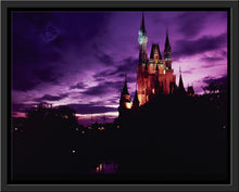 Load image into Gallery viewer, "Walt Disney World, Cinderella Castle Purple Sky" from Disney Photo Archives