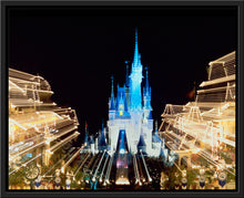 Load image into Gallery viewer, "Walt Disney World, Cinderella Castle and Main Street Lights" from Disney Photo Archives