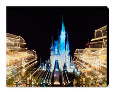 Load image into Gallery viewer, "Walt Disney World, Cinderella Castle and Main Street Lights" from Disney Photo Archives