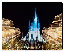 Load image into Gallery viewer, "Walt Disney World, Cinderella Castle and Main Street Lights" from Disney Photo Archives