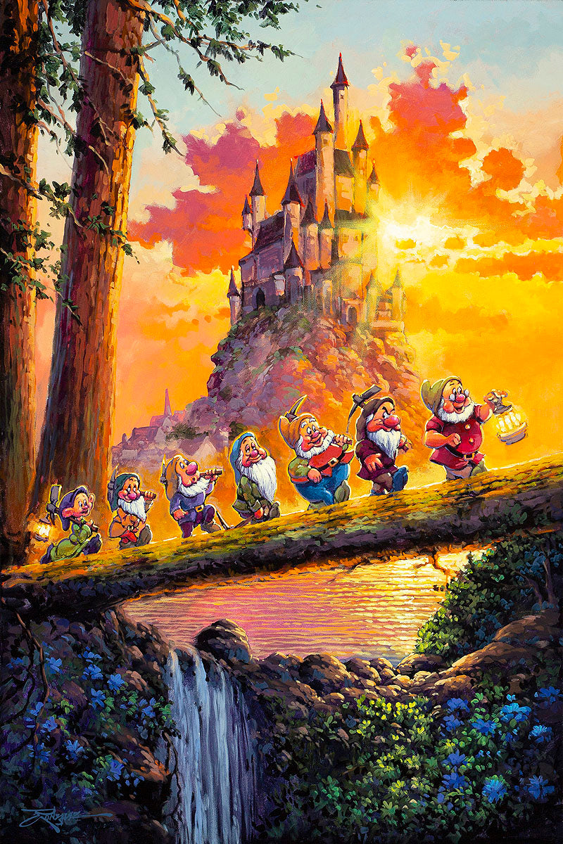 Disney FineArt ロデルゴンザレス 作品 Amazon｜ディズニーファインアート 版画 『石橋を渡って(CL