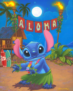 "Hula Stitch" by Manuel Hernandez | Signed and Numbered Edition