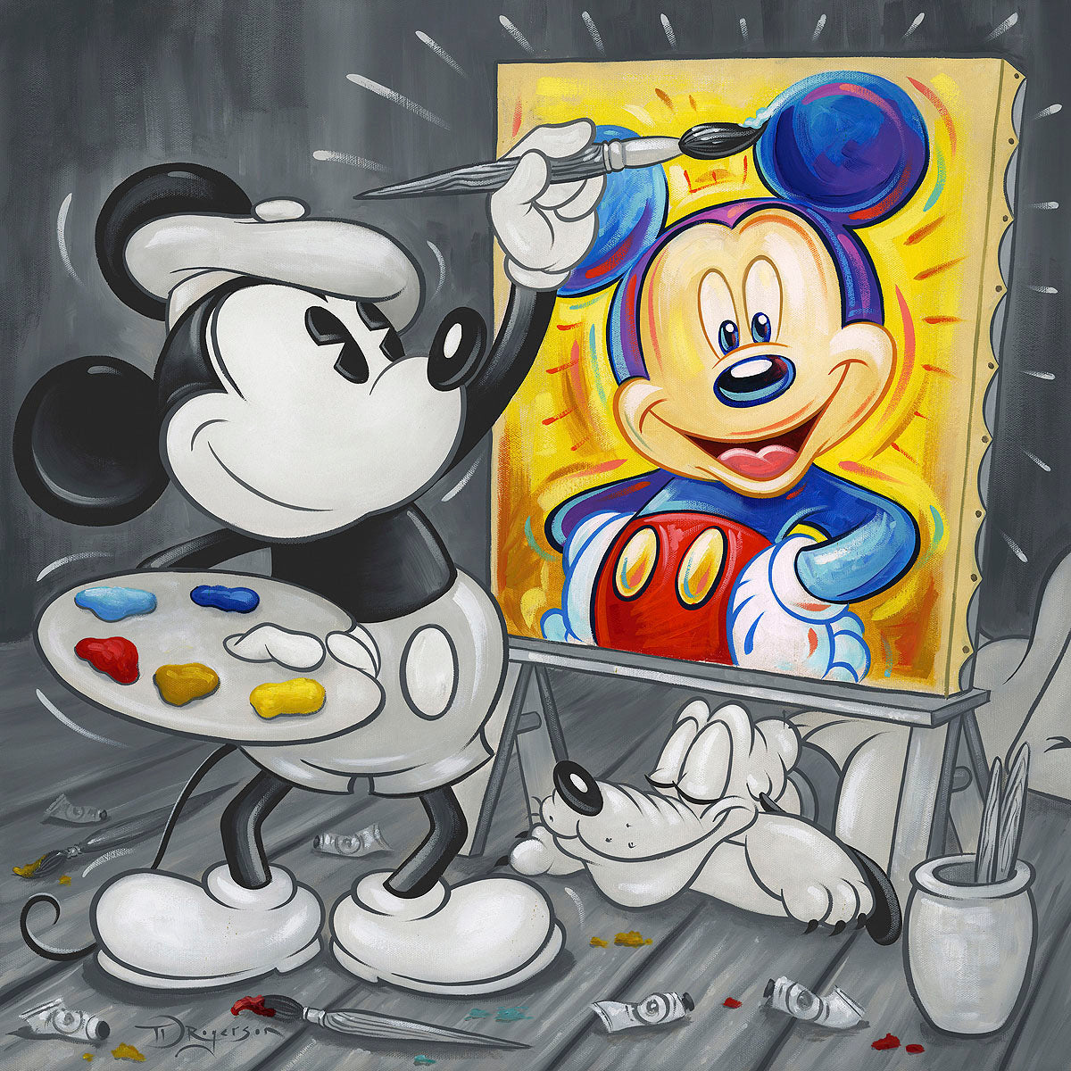 Mickey Paints Mickey