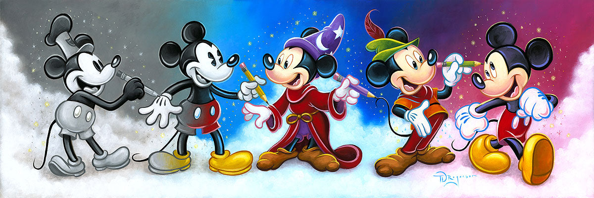 Poster MICKEY MOUSE - evolution, Wall Art, Gifts & Merchandise