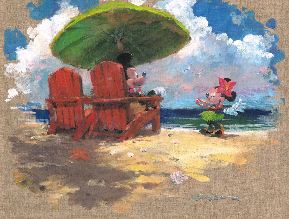 Shorefront Hula By James Coleman Disney Artwork Treasures On Canvas Disney Fine Art