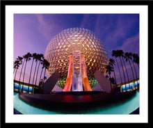 Load image into Gallery viewer, "Spaceship Earth at Dusk" from Disney Photo Archives