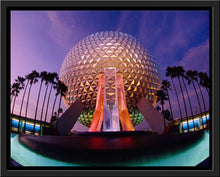 Load image into Gallery viewer, "Spaceship Earth at Dusk" from Disney Photo Archives
