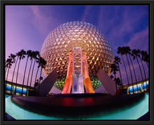 Load image into Gallery viewer, "Spaceship Earth at Dusk" from Disney Photo Archives