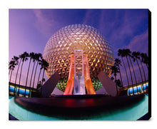 Load image into Gallery viewer, "Spaceship Earth at Dusk" from Disney Photo Archives
