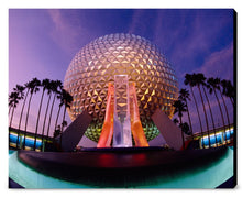 Load image into Gallery viewer, "Spaceship Earth at Dusk" from Disney Photo Archives