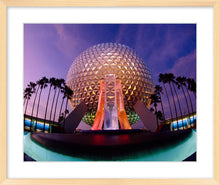 Load image into Gallery viewer, &quot;Spaceship Earth at Dusk&quot; from Disney Photo Archives