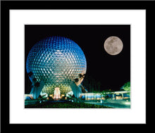 Load image into Gallery viewer, &quot;Spaceship Earth and the Moon&quot; from Disney Photo Archives