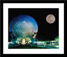 Load image into Gallery viewer, "Spaceship Earth and the Moon" from Disney Photo Archives