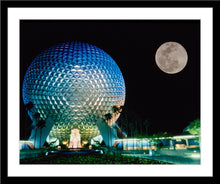 Load image into Gallery viewer, "Spaceship Earth and the Moon" from Disney Photo Archives