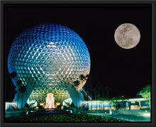 Load image into Gallery viewer, "Spaceship Earth and the Moon" from Disney Photo Archives