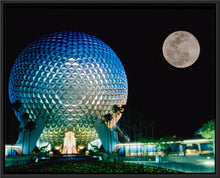 Load image into Gallery viewer, "Spaceship Earth and the Moon" from Disney Photo Archives