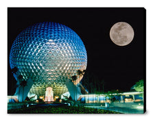 Load image into Gallery viewer, "Spaceship Earth and the Moon" from Disney Photo Archives