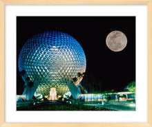 Load image into Gallery viewer, "Spaceship Earth and the Moon" from Disney Photo Archives