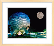 Load image into Gallery viewer, "Spaceship Earth and the Moon" from Disney Photo Archives