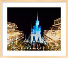 Load image into Gallery viewer, "Walt Disney World, Cinderella Castle and Main Street Lights" from Disney Photo Archives